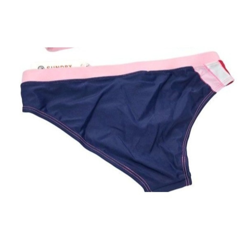 Sundry Anthropologie Sz XS 0 Colorblock Bikini Bottom Mix & Match Sizes for Top - Picture 9 of 10